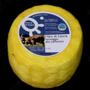 formaggio allo zafferano Oro di Cascia