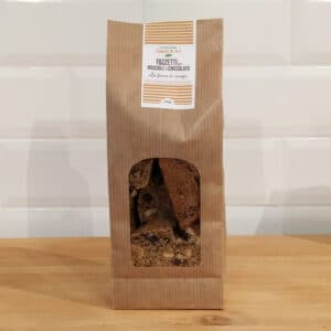 Tozzetti al cioccolato con farina di canapa